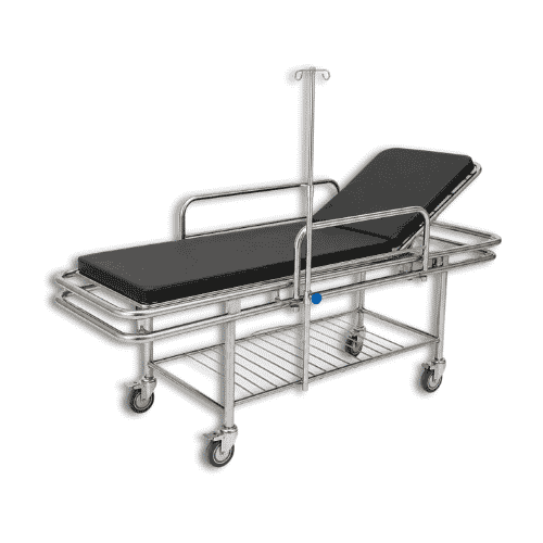Stainless Steel Stretcher - Adjustable Backrest Stainless steel Stretcher adjustable backrest