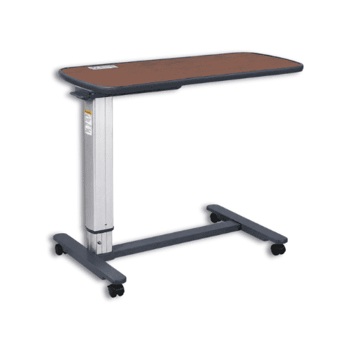 Overbed Table - Aluminium + wooden top Overbed Table - Aluminium + wooden top