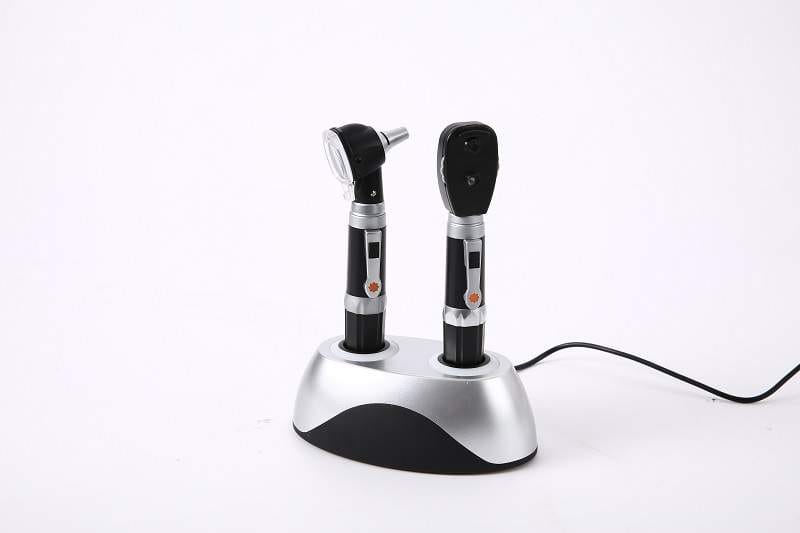 FO-02-1 Diagnostic set Otoscope & Ophthalmoscope Desk Set - Rechargeable