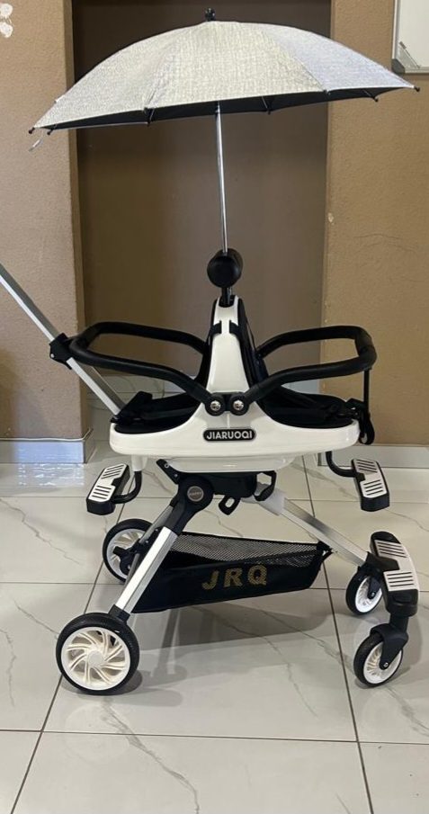 Baby twin stroller pram