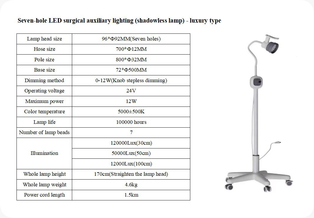 Gooseneck examination lamp