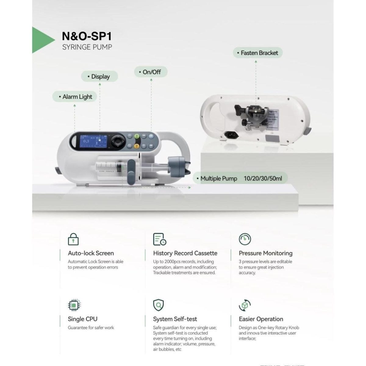 N&O-SP1 Syringe Pump